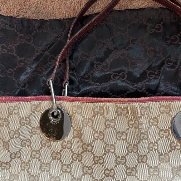 Authentic Vintage Gucci Canvas Eclipse Tote Bag (H) - Picture 3 of 12